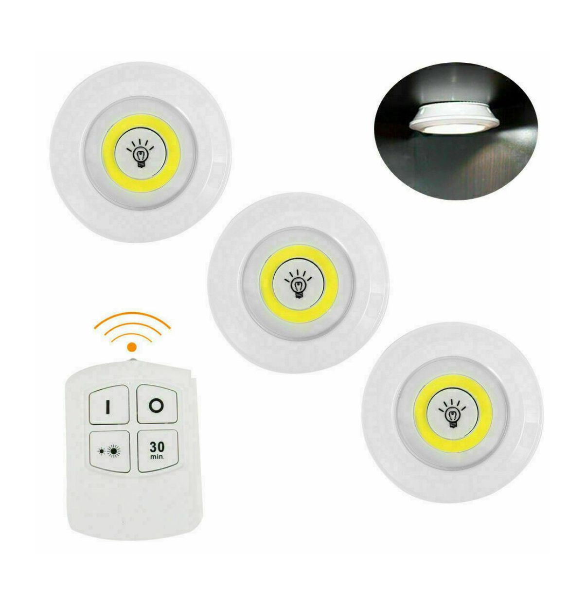 Miniatura 6 de Lampara Luz Led set por 3 con Control
